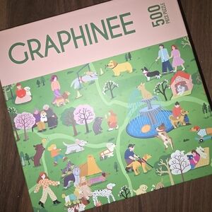 Graphinee Park Party of Dogs 500 Piece Puzzle